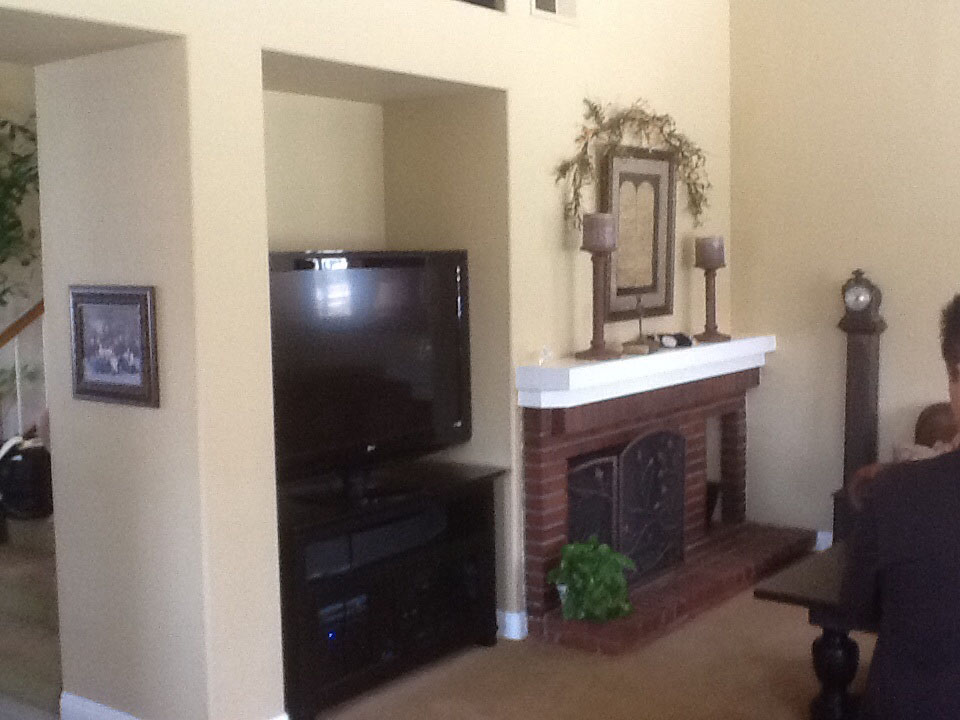 Fireplace Before remodel
