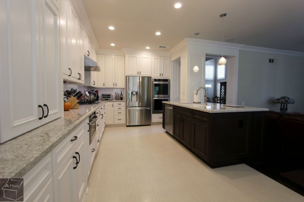 Laguna Hills Transitional White L-Shaped Kitchen & Home Remodel