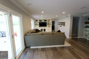 Yorba Linda Transitional U-Shape Kitchen & Home Remodel with custom white cabinets