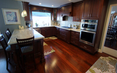 Mission Viejo Traditional Brown G-Shaped Kitchen Remodel with Custom Cabinets