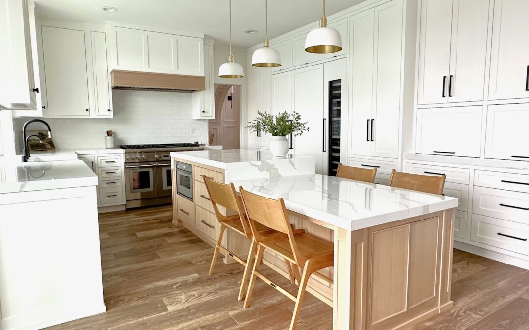 Design Build Modern Transitional White Kitchen Remodel in Lake Forest Orange County