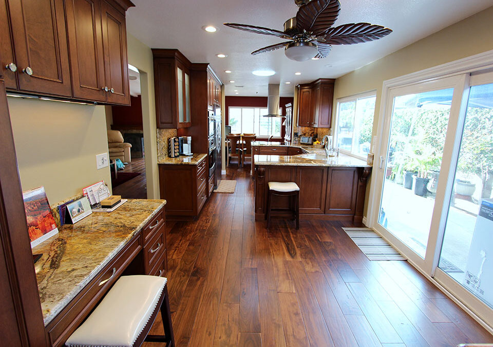 Fountain Valley Traditional Brown G-Shaped Kitchen Remodel